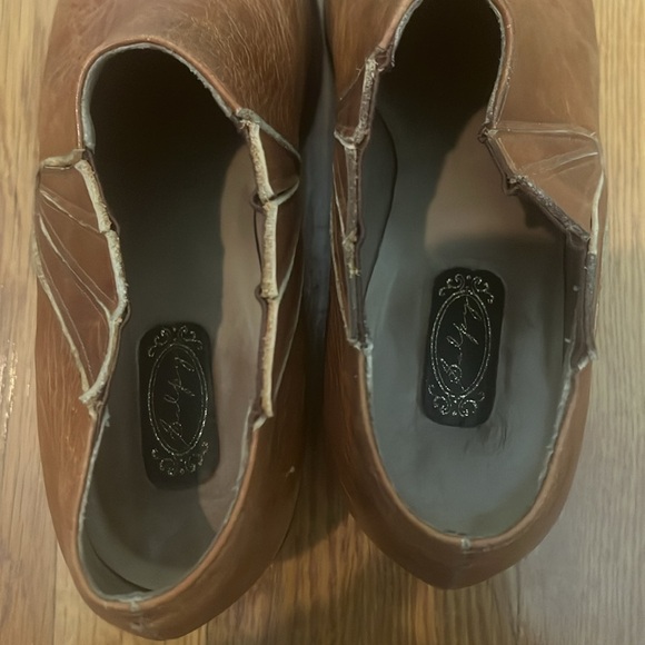 Salpy made in USA Brown Leather Loafers Classic Slip-Ons size 8 preowned - Picture 5 of 12